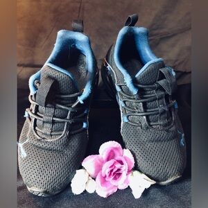 Puma Black and Blue Kids Sneakers